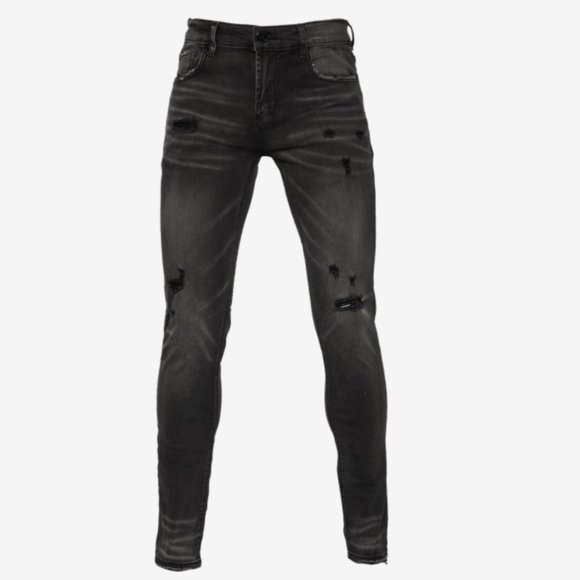 Smugglers Moon Knee Rip Routine Jeans - Picture 3 of 6
